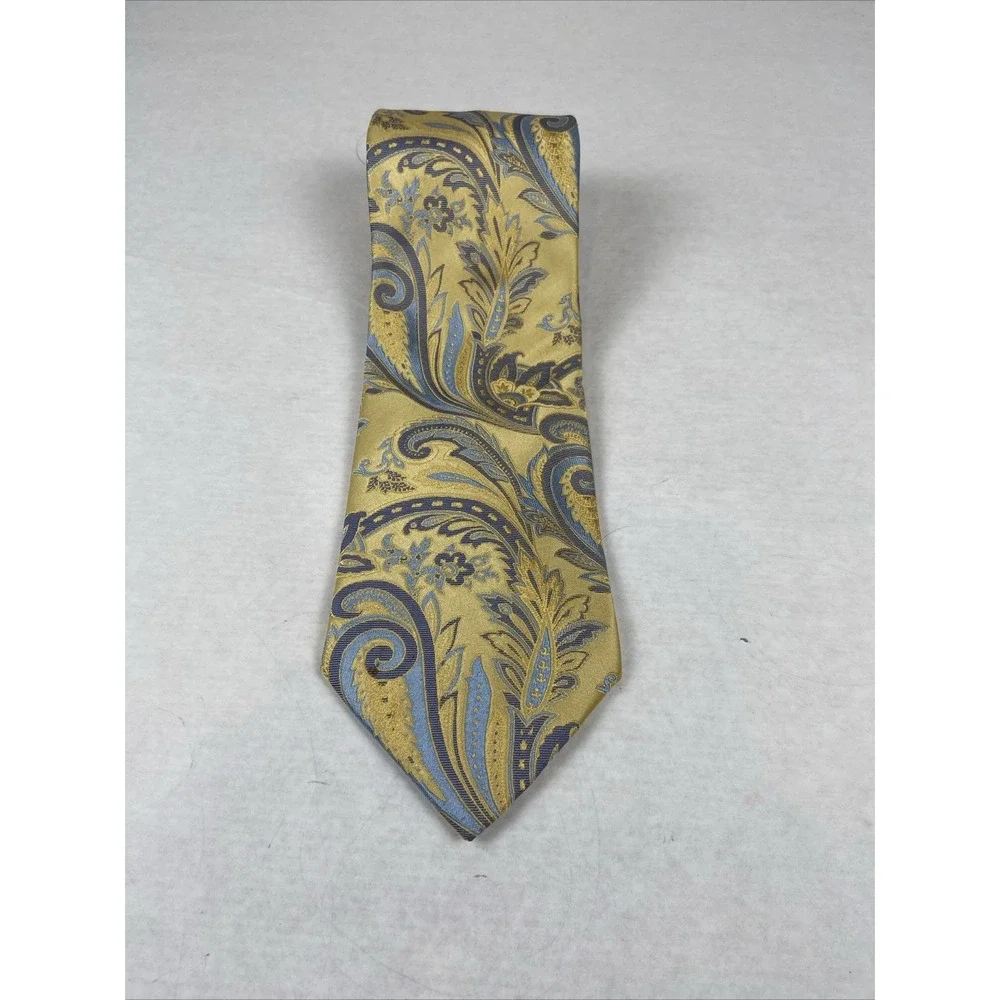 STEVE HARVEY MULTICOLOR FLORAL PAISLEY WOVEN 100% POLYESTER NECK TIE